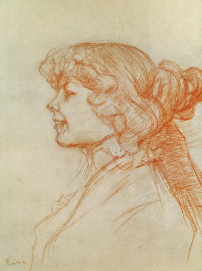 İngiliz Kız Yıldızdaki Le Havre, 1899 (kağıt üzerinde mum boya) by Henri de Toulouse Lautrec
