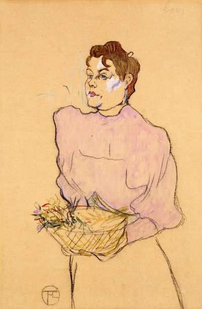 Çiçek Satıcısı, 1894 by Henri de Toulouse Lautrec