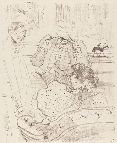 Forfeit La gage, 1897. by Henri de Toulouse Lautrec