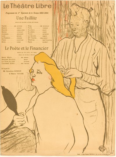Kuaför - Tiyatro-Libre Programı by Henri de Toulouse Lautrec