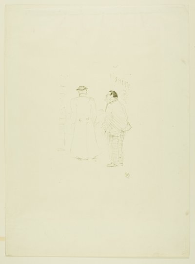 Jourdan and Brown'da Baş Satıcı by Henri de Toulouse Lautrec