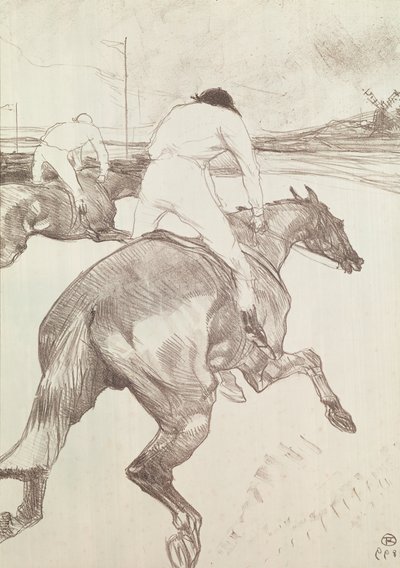Jokey, 1899 (renkli litografi) by Henri de Toulouse Lautrec