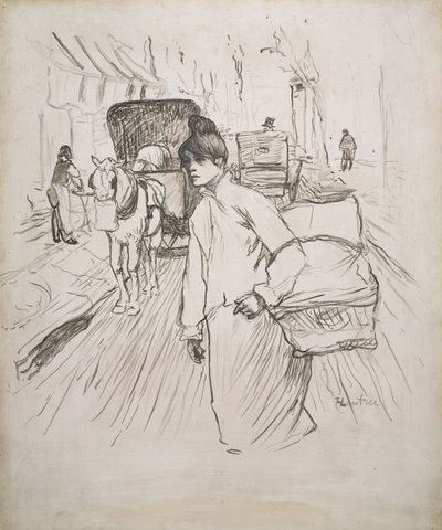 Çamaşırcı, 1888. by Henri de Toulouse Lautrec