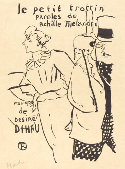 Küçük Emekçi Kız Le petit trottin, 1893. by Henri de Toulouse Lautrec