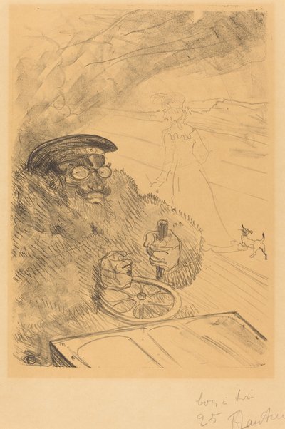 Motorcu, 1896. by Henri de Toulouse Lautrec
