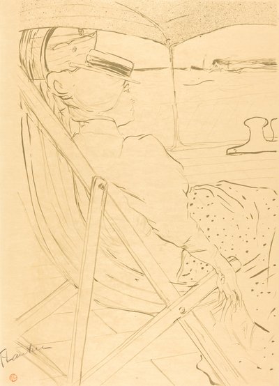 Kabinden Gelen Yolcu 54 - Bir Yatta Yelkencilik La passagère du 54 - Promenade..., 1896. by Henri de Toulouse Lautrec