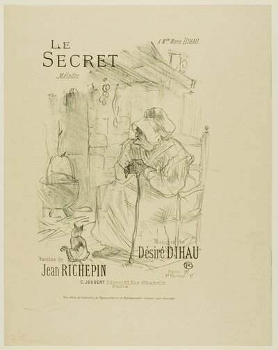 Melodilerden Sır, Désiré Dihau tarafından by Henri de Toulouse Lautrec