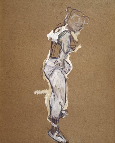 Trapezist taytını ayarlıyor by Henri de Toulouse Lautrec