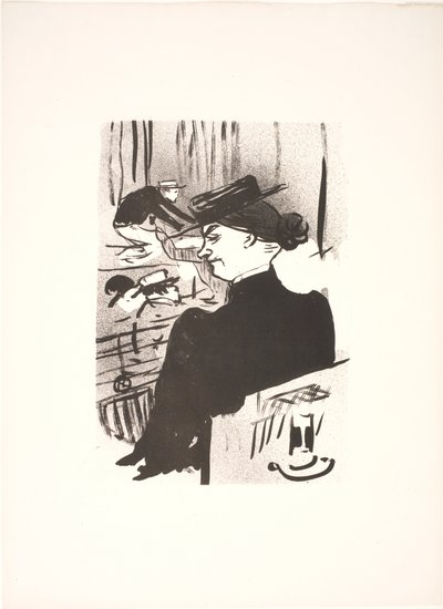 Bir izleyici by Henri de Toulouse Lautrec