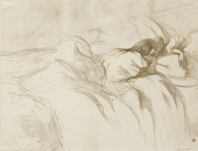 Yatan Kadın - Uyanma, 1896 by Henri de Toulouse Lautrec