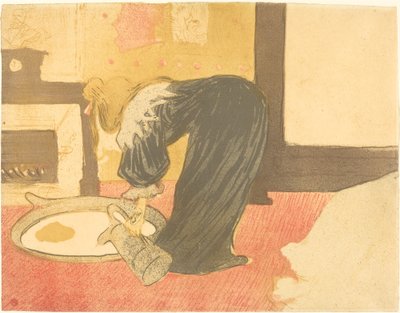 Küvetteki Kadın Femme au küvet, 1896. by Henri de Toulouse Lautrec