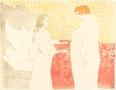 Yatakta Kadın, Profil (Femme au lit, profil) by Henri de Toulouse Lautrec