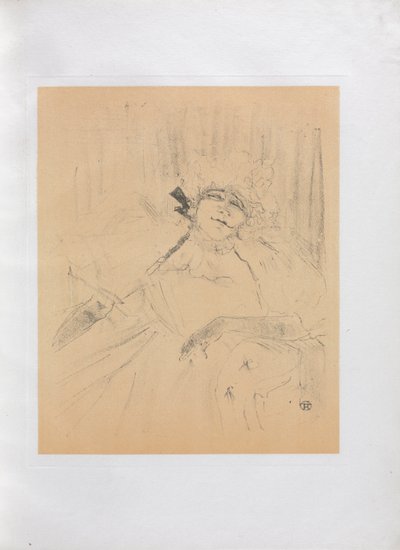 Yvette Guilbert-İngilizce Serisi: Eski Şarkı, 1898. by Henri de Toulouse Lautrec