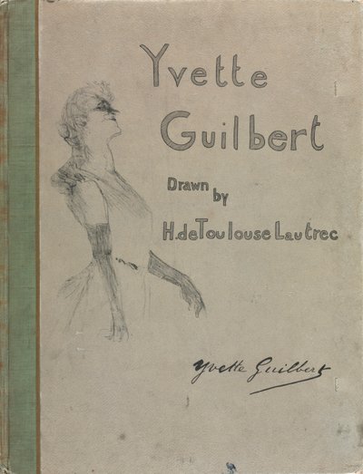 Yvette Guilbert-İngilizce Serisi: Kapak, 1898. by Henri de Toulouse Lautrec
