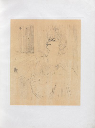 Yvette Guilbert-İngilizce Serisi: Menilmontant de Bruant by Henri de Toulouse Lautrec
