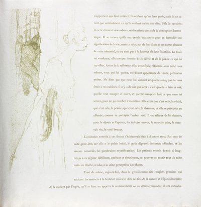 Yvette Guilbert-Fransız Serisi: No. 11 by Henri de Toulouse Lautrec
