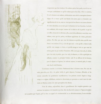 Yvette Guilbert-Fransız Serisi: No. 11, 1894. by Henri de Toulouse Lautrec