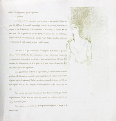 Yvette Guilbert-Fransız Serisi: No. 9, 1894. by Henri de Toulouse Lautrec