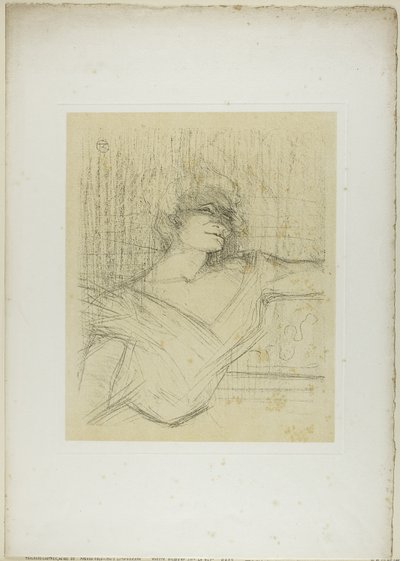 Yvette Guilbert—Yapıştırıcıda, Yvette Guilbert'ten by Henri de Toulouse Lautrec
