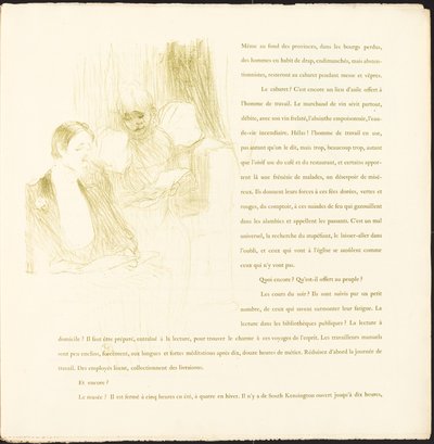 Yvette Guilbert, 1894. by Henri de Toulouse Lautrec