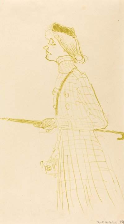 Yvette Guilbert, 1894. by Henri de Toulouse Lautrec