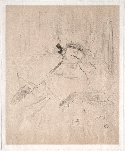 Yvette Guilbert: Eski Şarkı, 1898. by Henri de Toulouse Lautrec