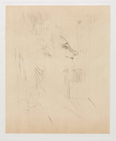 Yvette Guilbert Sarhoş, 1898. by Henri de Toulouse Lautrec