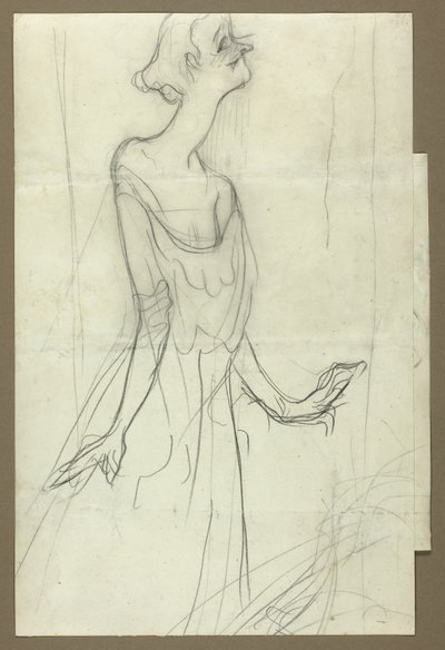 Yvette Guilbert Singing by Henri de Toulouse-Lautrec