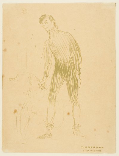 Zimmerman ve Makinesi by Henri de Toulouse Lautrec