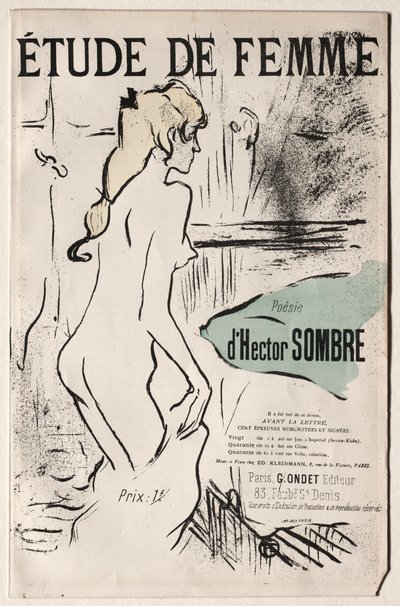 Kadın Çalışması, 1893. by Henri de Toulouse Lautrec