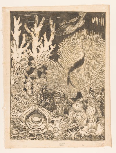 Mercan dibinde (nesnedeki orijinal başlık) by Henri van der Stok (signed by artist)