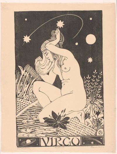 Burç Başak Başak (nesne üzerindeki başlık) by Henri van der Stok (signed by artist)