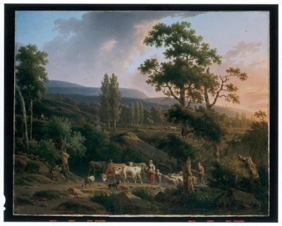 Bir Çift Manzara by Henricus Josephus Antoniessen