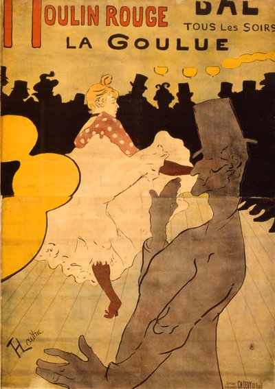 Moulin Rouge-La Goulue by Henri de Toulouse Lautrec