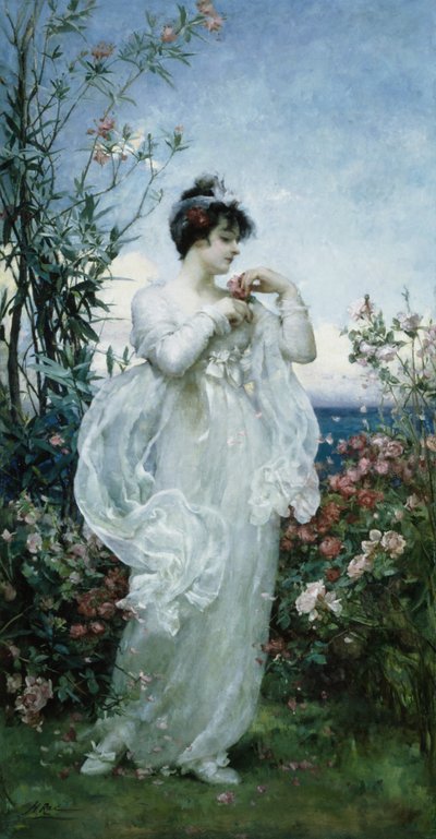 Yaz (tuval üzerine yağlı boya) by Henrietta Rae