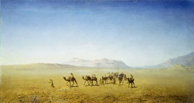 Çölde Bir Arap Kervanı by Henrik Ankarcrona