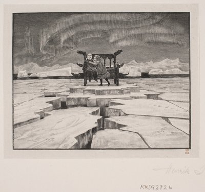 H.C. Andersen için İllüstrasyon: "Kar Kraliçesi" by Henrik Arnold Hamilkar Sørensen