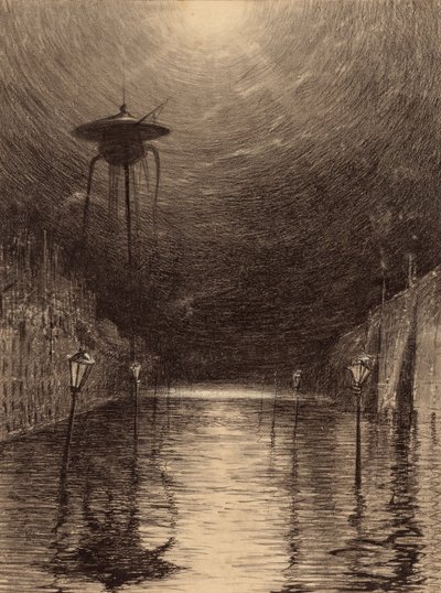 Thames üzerinde Mars Makinesi by Henrique Alvim Correa