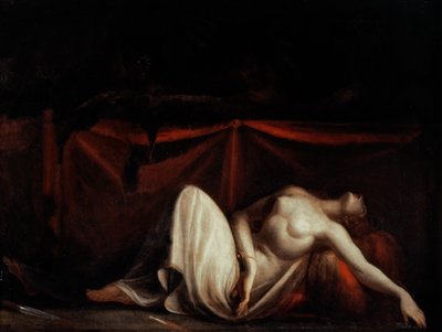 Suikaste Uğrayan Kadın ve Öfkeliler (tuval üzerine yağlıboya) by Henry (1741-1825) Fuseli