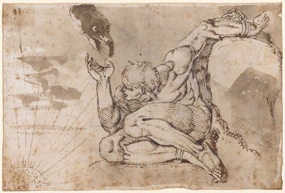 Prometheus (5 puan verilen çıplak erkek) by Henry (1741 1825) Fuseli