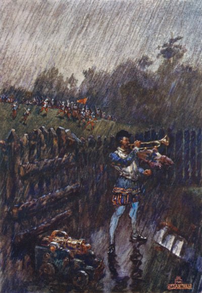 Bir alarm, çok geç! (renkli taş) by Henry (after) Sandham