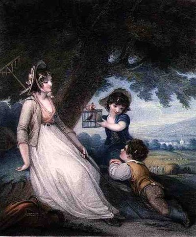 Innocent Captivation, kazınmış ve pub. Anthony Cardon tarafından (1772-1813) by Henry (after) Singleton