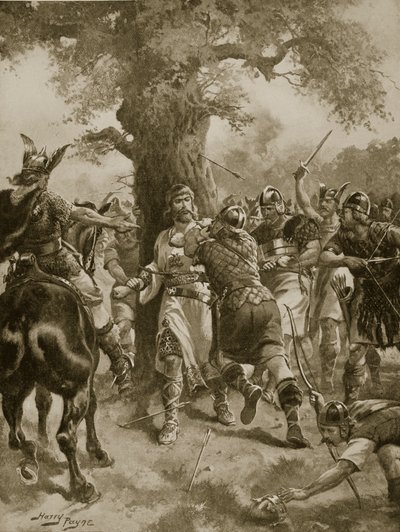 Aziz Edmund Danimarkalılar Tarafından Öldürüldü, MS 870, 