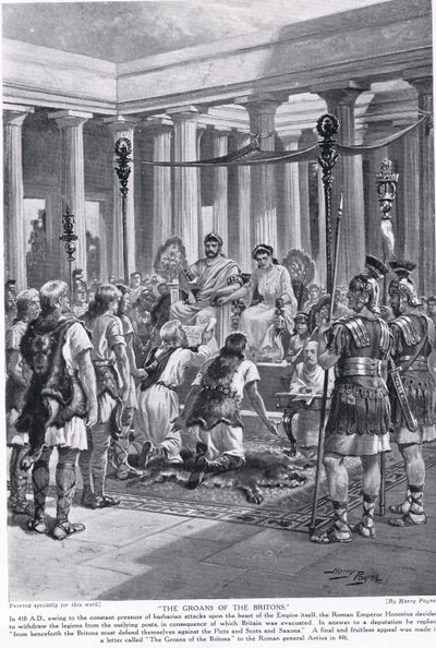 İngilizlerin İniltileri, 'Hutchinson's History of the Nations'dan bir örnek, c.1910 by Henry A. Payne