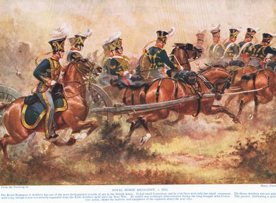 Kraliyet Atlı Ağır Silahları, c.1910 by Henry A. Payne