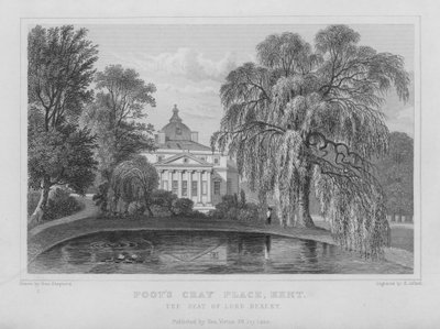 Foot's Cray Place, Kent (gravür) by Henry Adlard