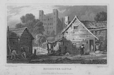Rochester Kalesi, Kent (gravür) by Henry Adlard