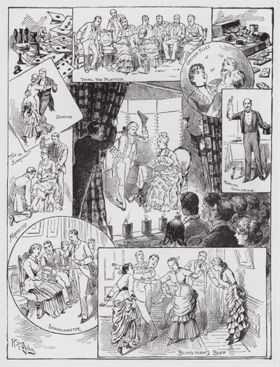 İç Mekan Eğlenceleri (gravür) by Henry Alexander (after) Ogden