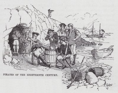 Onsekizinci Yüzyılın Korsanları (gravür) by Henry Alexander (after) Ogden