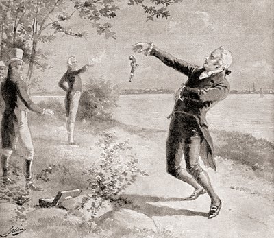 The Burr?-Hamilton duel on July 11, 1804, from The History of Our Country, published 1905  by Henry Alexander Ogden